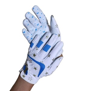Men's Golf <b>Gloves</b> Left & Right Hand Genuine Leather <b>Moisture</b> Wicking Breathable Non-Slip Lightweight Adjustable Wrist Strap - Product Image 1