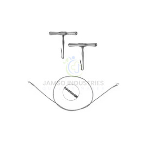 Herramienta de corte ortopédica con alambre de sierra Gigli para secciones óseas precisas en procedimientos médicos. - Product Image 4