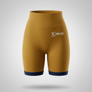 กางเกงขาสั้นออกกำลังกายสำหรับผู้หญิง ยกกระชับสะโพก ระบายอากาศได้ดี สวมใส่สบาย ไร้ตะเข็บ เอวสูง กระชับสัดส่วน - Product Image 1