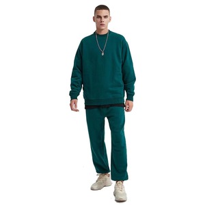 Sweat-shirt à capuche uni de haute qualité pour homme, sweat-shirt blanc à col rond en coton, sweat-shirt personnalisé à manches longues pour homme - Product Image 4
