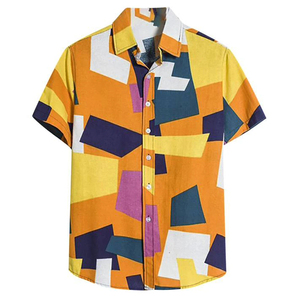 Ensemble T-shirt et short décontracté pour homme, style vintage délavé à l'acide, effet soleil émaillé, dernière mode estivale - Product Image 5