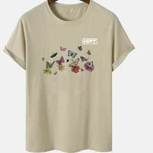 Camiseta de Hombre Elegante con Cuello Redondo y Manga Corta, Tejido Premium, Esencial para el Día a Día, Camiseta de Moda - Product Image 1