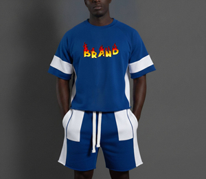 Premium Quality Summer Fashion 100% Cotton <b>Thin</b> Casual Breathable Short Sleeve Heat-Transfer Printed Crew Neck High Set Men - Product Image 6