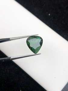 Turmalina Verde Natural Vívida, Sin Calentar, Sin Tratar, Corte Pera, Piedra Preciosa de Afganistán, Suelta, Certificada - Product Image 2