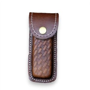 Couteaux pliants haut de gamme à lame motif Damas avec manche ergonomique en bois, design de poche fait main pour la chasse et le camping - Product Image 2
