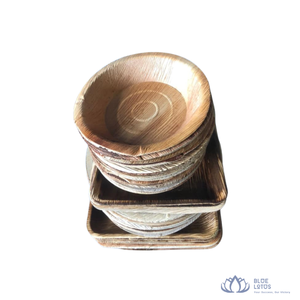 [BEST SELLER] |   Service de vaisselle durable en feuilles de palmier Areca, motifs personnalisés, pour food truck et restaurant, en provenance du Vietnam - Product Image 1