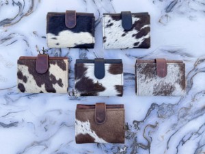 Nouvelle Pochette de Luxe en Cuir de Vachette Véritable, Design Unique, Multi-usages, Style Western, Vente Flash, Petits Portefeuilles en Cuir de Vachette Véritable pour Femmes - Product Image 5