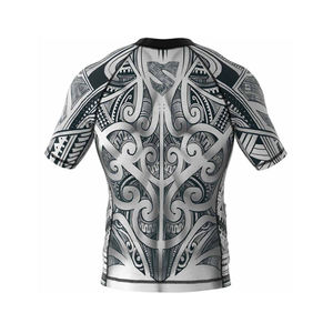 Rashguard MMA tendance pour homme à manches courtes, entièrement sublimé – Accessoire de fitness actuel pour hommes, idéal pour les sports de plein air - Product Image 2