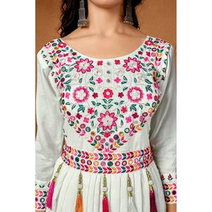 2XL Party Wear Embroidered Sequence Work Suit <b>Set</b> for a Stylish Look - Product Image 2