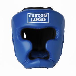 Casque de boxe en cuir avec logo personnalisé, écologique, protection pour l'entraînement et le sparring - Product Image 4