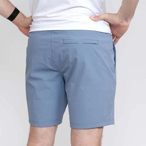 กางเกงขาสั้นออกกำลังกายลำลองคุณภาพสูง ผลิตจากผ้าสแปนเด็กซ์/โพลีเอสเตอร์ สำหรับผู้ชาย ป้องกันรอยยับ มีเชือกผูกเอว ระบายอากาศได้ดี รับผลิตตามแบบ OEM - Product Image 6