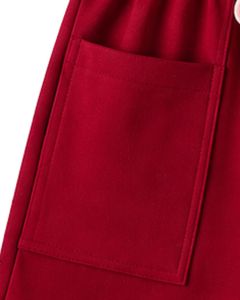 Red Women Lounge Set Contrast <b>Trim</b> Short Sleeve T Shirt & Shorts Casual Summer Two Piece Outfit Soft Breathable Cotton Blend Set - Product Image 3