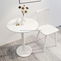 Table d'appoint ronde en fer avec revêtement en poudre OEM personnalisé, table centrale minimaliste, table d'appoint de canapé, mobilier d'hôtel en gros