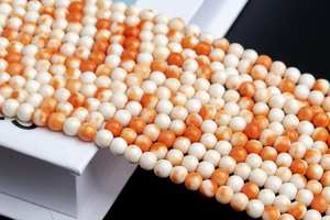 ลูกปัดหยกสีส้มเกรดคุณภาพสำหรับทำเครื่องประดับ สร้อยข้อมือ สร้อยคอ งานฝีมือ DIY - Product Image 4