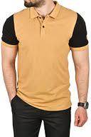 Camiseta Polo de Dos Tonos para Hombre Micah Corp, Color Amarillo Mostaza, Tejido Piqué, Logotipo Personalizado - Product Image 3
