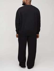 Ensemble de survêtement pour homme en molleton, respirant, séchage rapide, confortable, tendance, avec logo personnalisé, 2 pièces, sweat à capuche décontracté en coton épais - Product Image 2