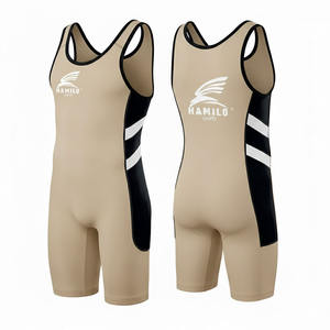 ชุดซิงเกิลเล็ตสำหรับกีฬามวยปล้ำยอดนิยม ดีไซน์เองได้ ยูนิเซ็กซ์ ผลิตจากวัสดุที่ยั่งยืน ราคาโรงงานถูก คุณภาพสูงจาก Hamilo Sports - Product Image 2