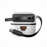 Chargeur rétractable 65W 45W GaN PD USB C double port, adaptateur mural pliable pour ordinateur portable, téléphone portable, prise OEM EU US disponible