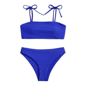 Conjunto de Bikini de Dos Piezas para Mujer, Traje de Baño para Verano, Playa, Piscina, Vacaciones, Tirantes Ajustables, Elegante, Secado Rápido, Ligero - Product Image 4