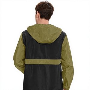 Premium Anorak <b>Jacket</b> Color Block Hooded Half Zip Water Resistant Nylon Windbreaker Pocket <b>Pullover</b> Anorak <b>Jacket</b> for Outdoor - Product Image 3