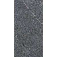 Carreaux muraux en céramique noire de haute qualité, effet charbon de bois, 300x600mm, finition brillante, résistants à l'usure, imitation brique, pour hall moderne