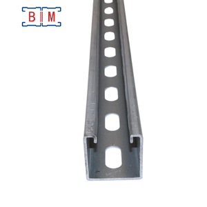 Galvanized U Shaped Strut Channel <strong>Bracket</strong> Steel Support <strong>Bracket</strong> for Solar <strong>Mounting</strong> and Pipe Support - Product Image 1