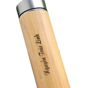 Whole Bamboo Thermos Flask for <b>Drink</b> OEM Bulk Packing Bamboo Thermos Water Bottle for Office and Travel - Product Image 1