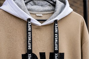 Sweat-shirt à capuche surdimensionné pour homme Driftwear Impex, vêtement décontracté d'automne, imprimé avec des lettres, pull en coton tricoté - Product Image 4