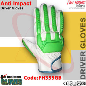 Gants de conducteur anti-chocs résistants aux coupures Doublure complète Pouce rond Style Fahrerhandschuhe avec des gants de sécurité de protection maximale - Product Image 2