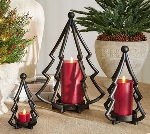 <b>Winter</b> Glow <b>Candle</b> Accent – Decorative Tree Holder for Cozy Festive Corners - Product Image 6