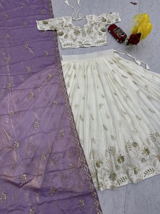 Nueva Colección de Lehenga Choli Dupatta para Bodas y Festivales, Conjunto de Lehenga y Blusa de Chinon, Traje Nupcial Indio - Product Image 5