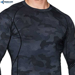 BJJ Rashguard Long Sleeve No Gi Men <b>Compression</b> <b>Shirt</b> Quick Dry Fight Sportswear <b>Custom</b> <b>Design</b> - Product Image 5
