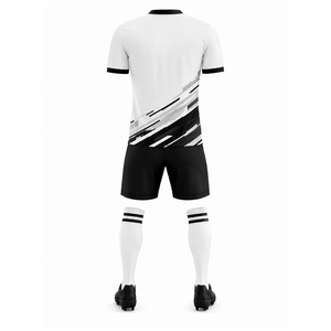Usine de fabrication d'uniformes de football par sublimation personnalisée OEM ODM, tissu en coton respirant, doux et flexible, logo personnalisé, unisexe adulte, 360g, adapté - Product Image 3
