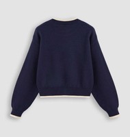 Pull en maille style universitaire élégant à col rond pour l'hiver - Pull haut de gamme en fil doux pour femme, mode bureau 2026, respirant