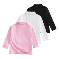 Großhandel Bio 100% Baumwoll-Jersey Atmungsaktive Umweltfreundliche Schnelltrocknende O-Ausschnitt Cartoon Langarm Anpassbare Mädchen T-Shirts