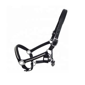 Licol de cheval en cuir de nylon de haute qualité Style de selle anglaise confortable avec logo personnalisé lot de produits en gros - Product Image 1