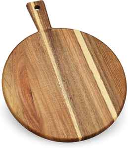 Tabla de Cortar de Madera de Mango de Diseño Elegante, Tabla de Cortar de Alta Calidad, Tabla para Servir Queso, Hecha a Mano, Duradera, Apta para Lavavajillas - Product Image 2