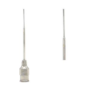 Lacrimal Ophthalmic Cannula Straight Beveled Tip 23G Tear Duct Irrigation Cannula Stainless Steel Eye Surgery Instrument - Product Image 2