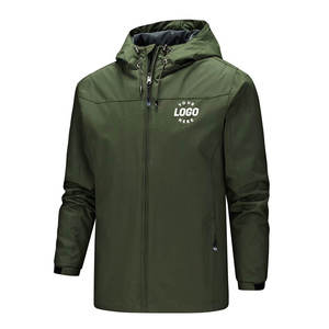 Chaqueta Cortavientos Impermeable con Capucha para Hombre, Chaqueta de Lluvia Resistente al Viento para Exteriores, Proveedor Mayorista de Marca Privada OEM ODM - Product Image 6