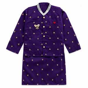 ชุดเซ็ต 2 ชิ้น เสื้อเบลเซอร์แขนยาวปักลายปกปีเตอร์แพนสำหรับผู้หญิง และกระโปรงสไตล์จีนทรงปกติ ความยาวระดับเข่า ผ้าทอเนื้อนุ่ม - Product Image 1