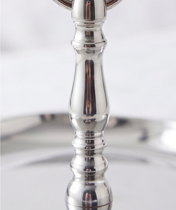 Classic <b>3</b> <b>Tier</b> Silver Plated Cupcake Holder Unique Round Resin <b>Cake</b> <b>Stand</b> For Weddings Events Elegant Tableware Stylish Design - Product Image 2