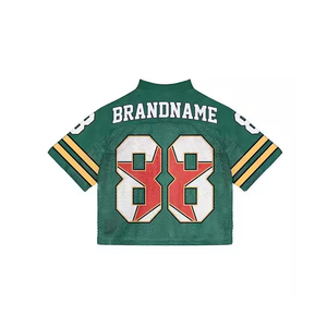 Maillot de football américain personnalisé en mesh sublimé, haute qualité, coupe courte, style short ample, faible MOQ - Product Image 6