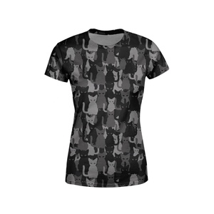 <b>Women's</b> Eco-Friendly Camouflage Printing Sublimated Gym Tshirts Casual Outdoor Sports Wholesale - Product Image 1