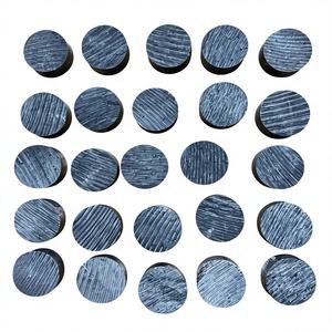 Botones de Cuerno de Búfalo, Planos, Negros, con Forma de Cuentas, Decorativos, Ecológicos, Tamaño Personalizado 12-31mm, Patrón Cuadrado - Product Image 4