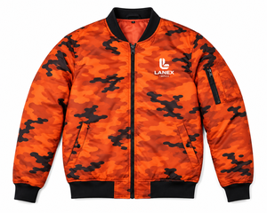 Custom Men New Design <b>Camo</b> Bomber <b>Jacket</b> Lightweight Polyester Flight <b>Jacket</b> Casual Street Fashion Windbreaker with Custom Logo - Product Image 2