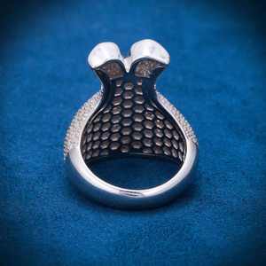 Pendentif Sac d'argent de Luxe Moissanite Argenté Bling Bling Hip Hop Bijou Tendance Accessoire Spectaculaire - Product Image 4