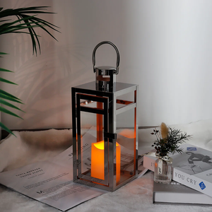 Luxury <b>Silver</b> Metal Candle <b>Lantern</b> Elegant Tabletop Decorative <b>Lantern</b> for Wedding Home Decor Party & Event Decor At Cheap Price - Product Image 4