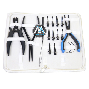 Kit Profesional de Herramientas para Extensiones de Cabello con Pinzas, Clips de Seccionamiento, Aguja de Extracción y Accesorios de Instalación para Uso en Salón - Product Image 1