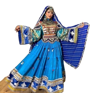 Nouvelle arrivée 2025 Robe longue en mousseline de soie brodée de style afghan pour filles Vente en gros Vêtements ethniques traditionnels - Product Image 5