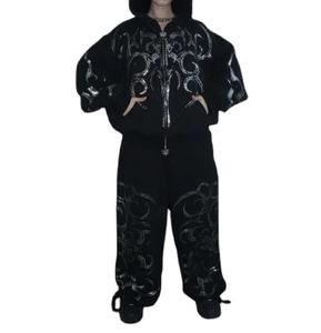 Survêtement de luxe pour homme 100 % coton, style streetwear, ensemble jogging, commande en gros, survêtement à capuche 100 % coton pour homme - Product Image 1